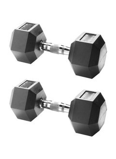 Buy Hex Rbr Dumbbell 9kg in Saudi Arabia