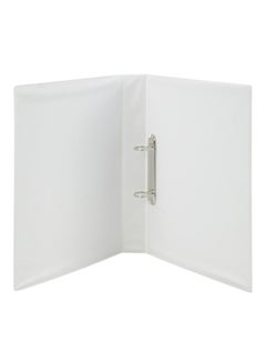 Buy Presentation Ring Binder File Folder White/Silver in UAE