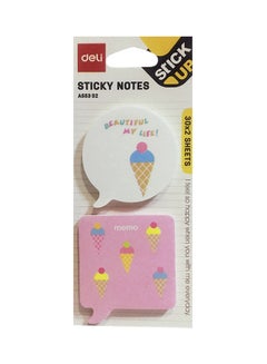 Buy Fancy Sticky Notes Blue/Pink/White in UAE