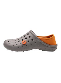 Buy Ultra Light Perforated Beach Sandals Grey/Yellow in Saudi Arabia