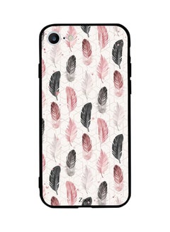 Buy Thermoplastic Polyurethane Skin Case Cover -for Apple iPhone 6s Black Peach Feathers Black Peach Feathers in UAE