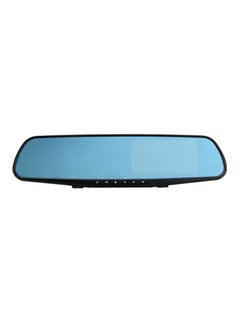 Buy Dual Lens Auto Car DVR Rearview Mirror Camera Video Recorder in UAE