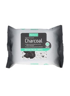 Buy 25-Sheet Charcoal Detox Facial Wipes in UAE