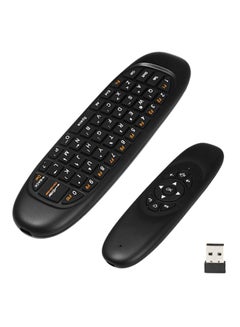 Buy 3D Wireless Air Remote Control Mouse With Keyboard Black in Saudi Arabia