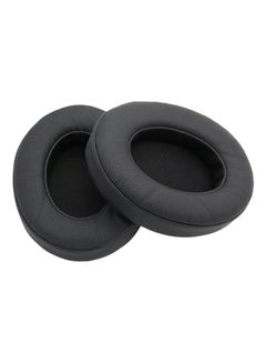 اشتري 2-Piece Replacement Ear Pad Cushion For Beats 2.0 Wireless Headphone Black في السعودية