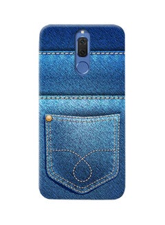 Buy Thermoplastic Polyurethane Jeans Pattern Case Cover For Huawei Mate 10 Lite Blue in UAE