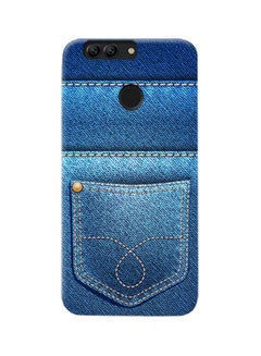 Buy Thermoplastic Polyurethane Jeans Pattern Case Cover For Huawei Nova 2 Plus Blue in UAE