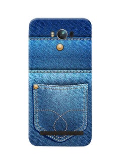 Buy Thermoplastic Polyurethane Jeans Pattern Case Cover For Asus Zenfone Max ZC 550 KL Blue in UAE