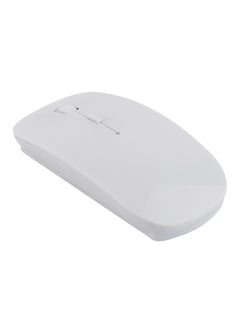 Buy Portable Rechargeable Bluetooth Wireless Mouse White in Saudi Arabia