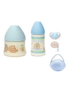 Buy Biscuit Bundle Feeding Bottle Set With Free Duo Soother Holder in Saudi Arabia