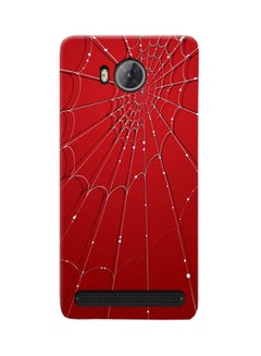 Buy Thermoplastic Polyurethane Spider Web Pattern Case Cover For Huawei Y3II Red in UAE