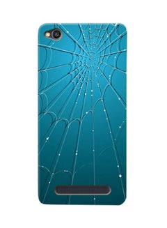 Buy Thermoplastic Polyurethane Spider Web Pattern Case Cover For Xiaomi Redmi 4A Blue in UAE