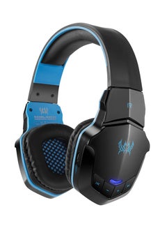 Buy B3505 Wireless Over-Ear Headset With Mic Black/Blue in UAE
