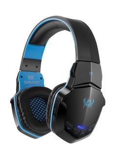 Buy Sport Bluetooth Wireless Over-Ear Headset With Microphone Blue/Black in UAE