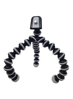 Buy Mini Flexible Camera DV Tripod With Holder Stand Black/White in UAE