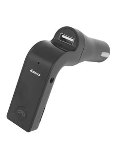 Buy Wireless Bluetooth Hands-Free USB Port Car Charger Black in UAE