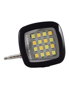 Buy Selfie LED Flash Light For Smartphones Black in UAE