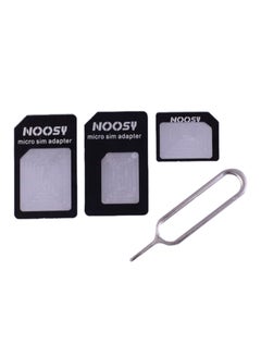 Buy Multi-SIM Card Adapter Silver/Black in UAE