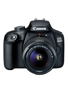 Buy EOS 4000D DSLR With EF-S 18-55mm f/3.5-5.6 III Lens 18MP,Built-In Wi-Fi And Bluetooth in UAE