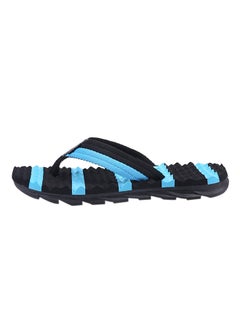 Buy Light Weight Massage Thong Flip Flops Blue/Black in Saudi Arabia