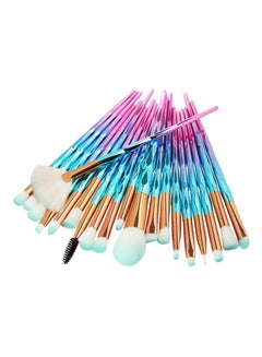 Buy 20 Piece Make Up Brush Set Multicolor in UAE