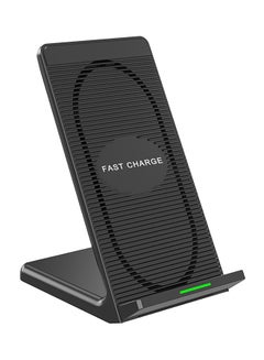 Buy Wireless Charging Pad Stand Black in Saudi Arabia