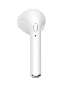 Buy i7 Bluetooth In-Ear Single Ear Headphone With Mic White in UAE