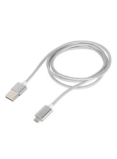 Buy Micro USB Data Sync Charging Cable Silver in Saudi Arabia