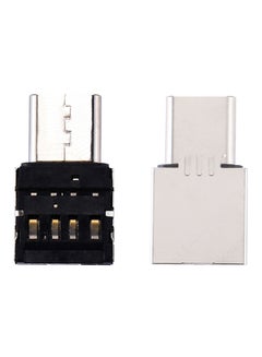 Buy Type-C To USB OTG Adapter Connector Black in Saudi Arabia