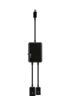 اشتري Micro USB OTG Charging Adapter Black في السعودية