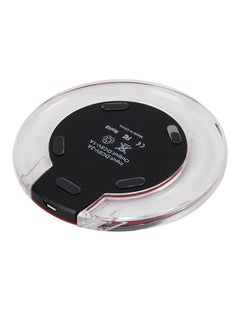 Buy Wireless Fast Charging Charger With Micro USB Cable Black/Clear in Saudi Arabia