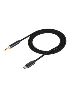Buy Type-C To 3.5mm Audio Cable Black in UAE