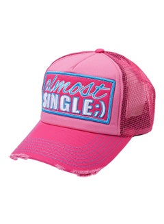 Buy Adjustable Snapback Closure Cap Pink/Blue/White in UAE