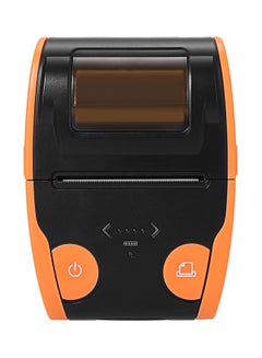 Buy Bluetooth Wireless Portable Mobile Receipt Printer Black/Luminous Bright Orange in Egypt