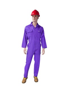 Buy Safety Coverall Petrol Blue Large in UAE