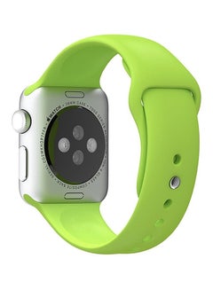 Buy Replacement Silicone Band For Apple Watch Series 3/2/1 Green in UAE