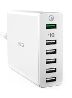 Buy 6 Port Power USB Charging Hub White in UAE