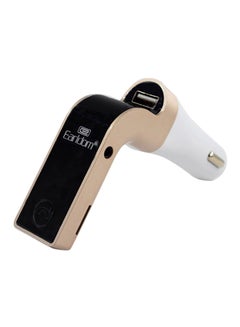 Buy Bluetooth Smart Sonic Speed USB MP3 Car Charger Gold/Black/White in UAE