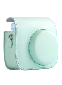 Buy Faux Leather Case For Fujifilm Instax Mini 9 Green in Saudi Arabia