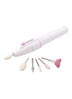 Buy 5-In-1 Cordless Manicure And Pedicure Kit White/Pink/Purple in Saudi Arabia