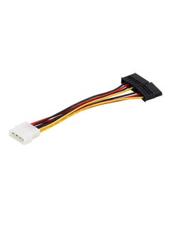 Buy 4-Pin IDE To 2 Serial ATA SATA Splitter Power Cable Red/Yellow/Black in Saudi Arabia