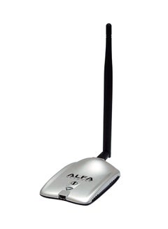 اشتري محول شبكات لاسلكي بمنفذ USB ومزود بهوائي 5dbi بمدى يبلغ 54 ميجابايت/الثانية أسود/رمادي في السعودية