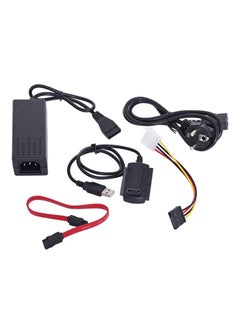 Buy USB 2.0 To SATA IDE Cable Black in UAE