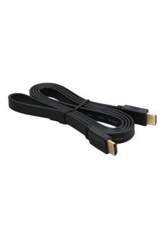 اشتري كابل مسطح HDMI بدقة عالية الوضوح أسود في الامارات