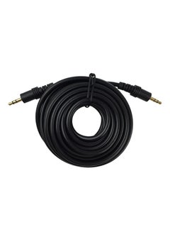 Buy Male To Male Stereo Audio Input Cable Black in Saudi Arabia