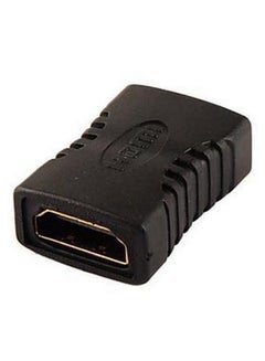 Buy 1080P HDMI Female To HDMI Female Adapter Connector Black in UAE