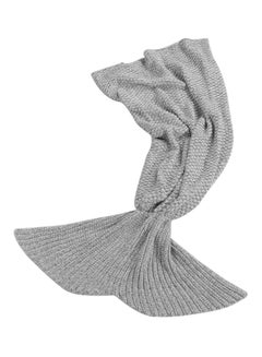 Buy Mermaid Shaped AC Blanket polyester Grey 60cm in Saudi Arabia