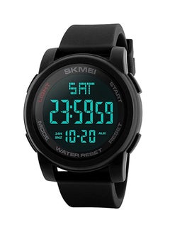 Buy Men's Water Resistant Silicone Digital Watch NN0011SK1257-Black in Egypt