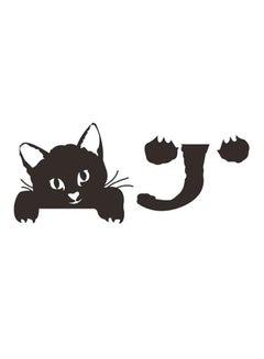 Buy Cat Switch Wall Sticker Black 10x10cm in UAE