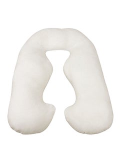 Buy U-Shaped Maternity Pillow Cotton White 120x80centimeter in UAE